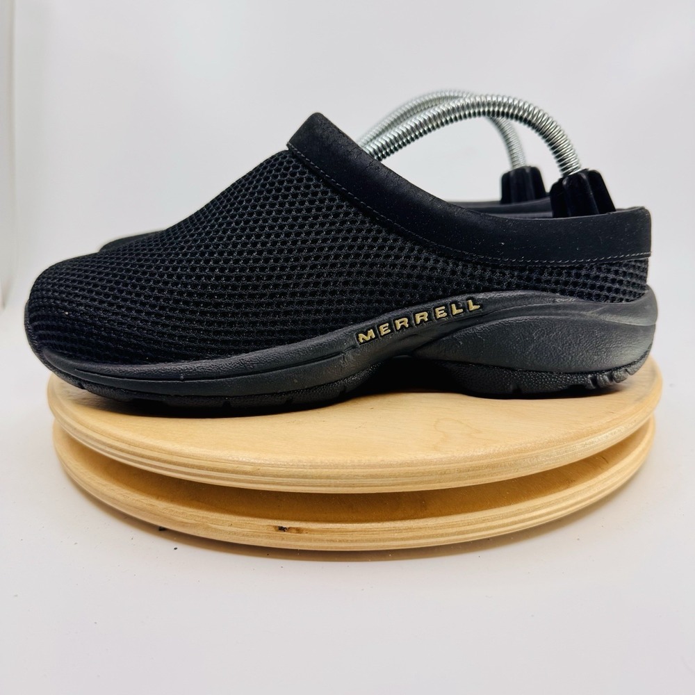 Merrell Encore Breeze Clogs Shoes Womens 6.5 Black Slip On Mule Comfort